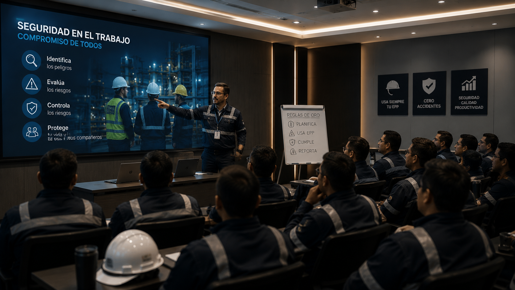 Capacitación X&R en seguridad en el trabajo con grupo de colaboradores